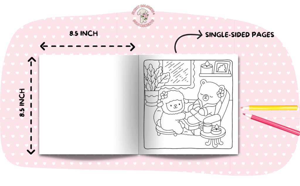Cozy-Spa-Moments-by-Sweet-and-Solo-8.5-inch-single-sided-pages-animal-spa-coloring-book