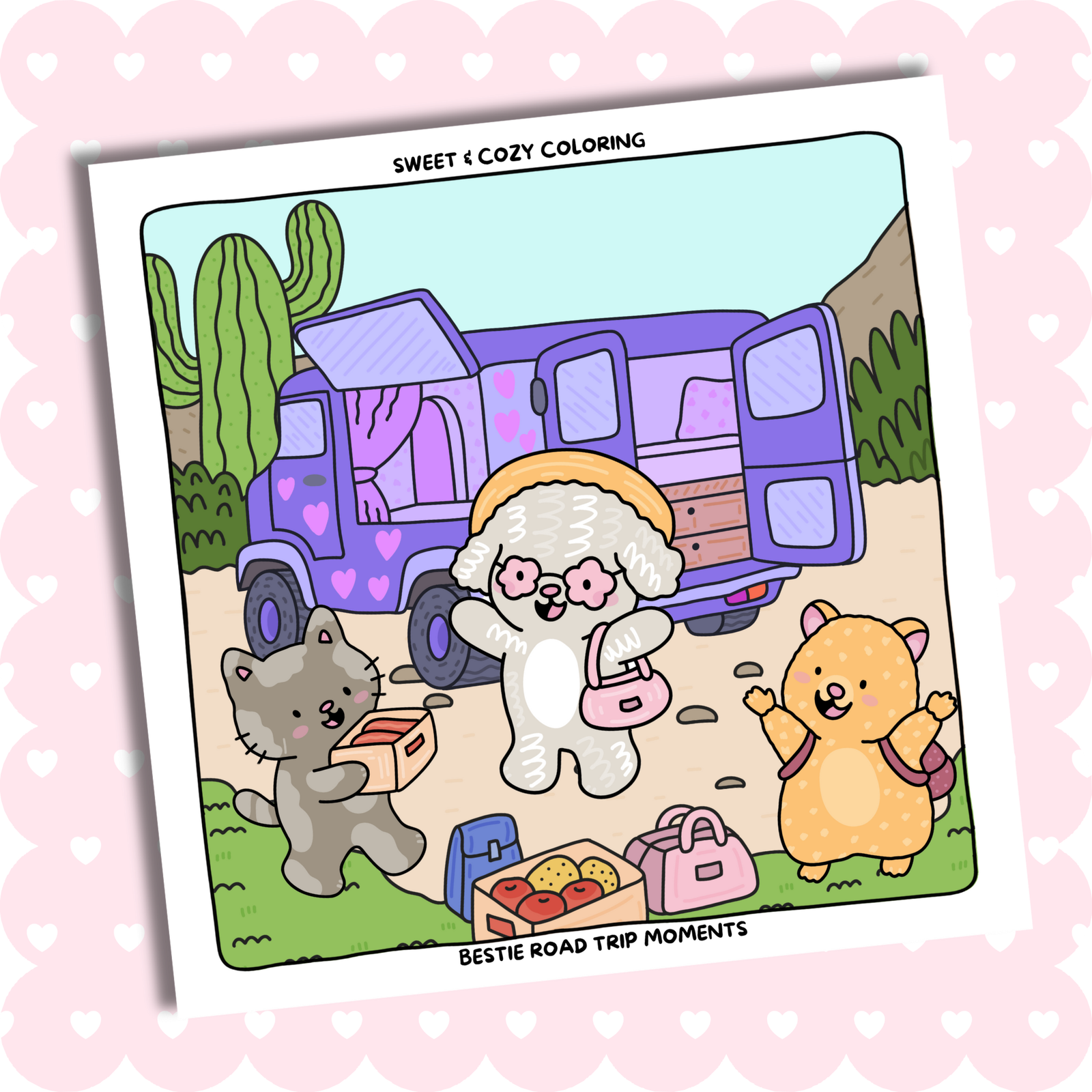 sweet-cozy-coloring-book-bestie-road-trip-moments-cute-animals-camping-rv-stress-relief-relaxation-mindfulness