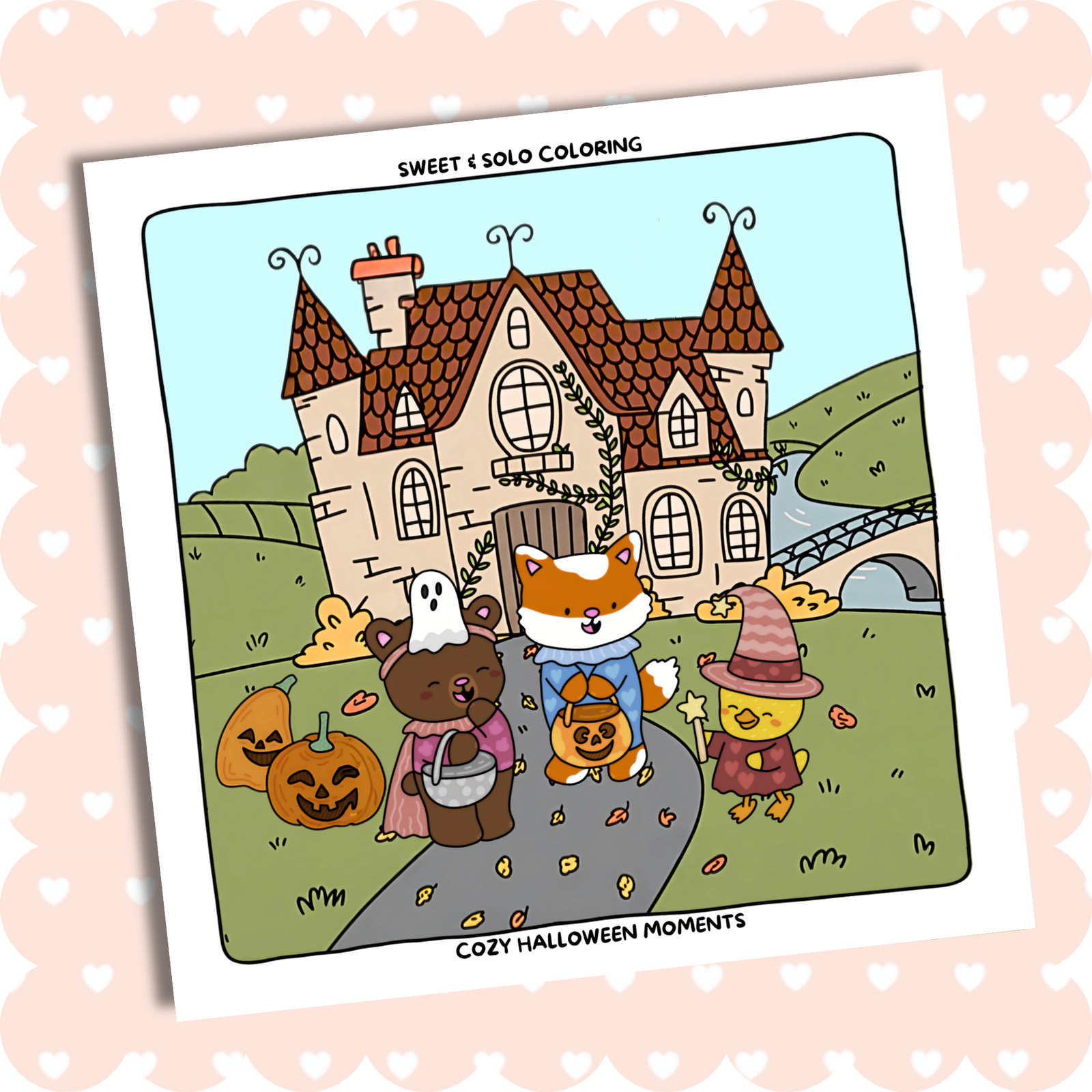 sweet-solo-coloring-cozy-halloween-moments-cute-animals-trick-or-treat-halloween-coloring-page-stress-relief-relaxation-mindfulness
